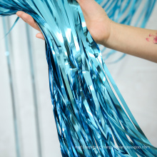 wholesale Curtain Foil Tinsel Garland Metallic Tinsel Foil Fringe Curtain Backdrops For Party